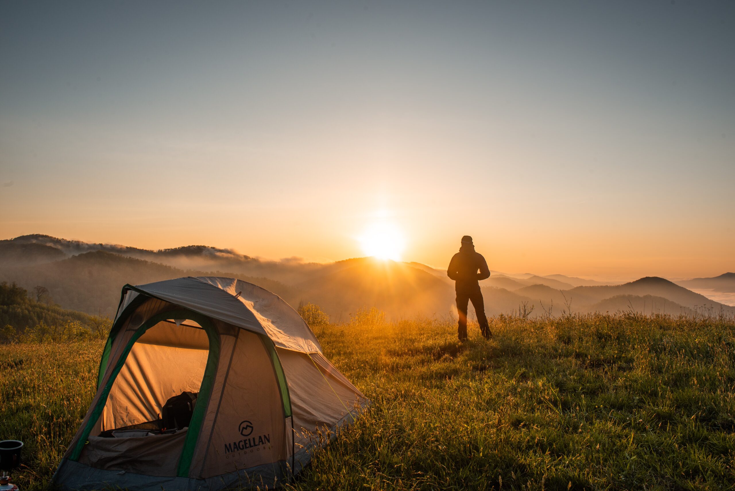 Tent and Sunrise